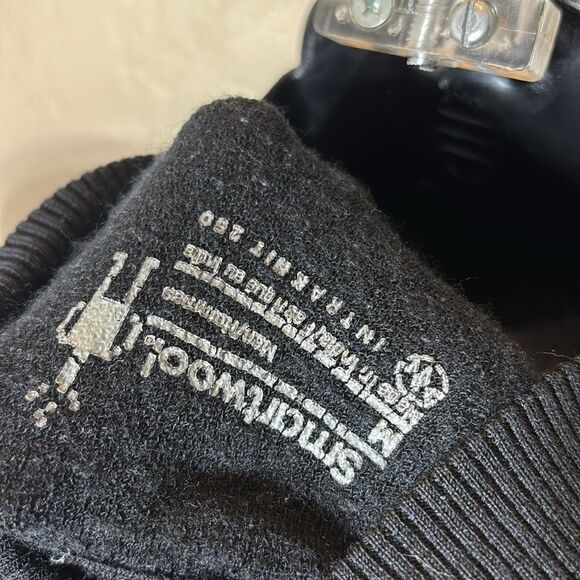 Smartwool men’s thermal merino base layer 250 1/4 zip black medium - Picture 5 of 5